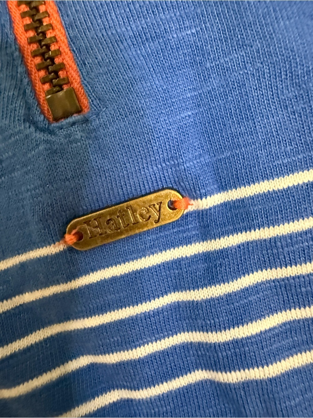 Hatley Blue Striped Cotton T-Shirt Dress | XS | Like New - Picture 7 of 8